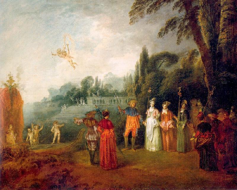 WATTEAU, Antoine The Island of Cythera